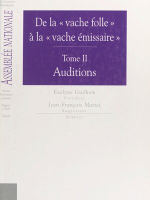 cover image of De la «vache folle» à la «vache émissaire» (2)